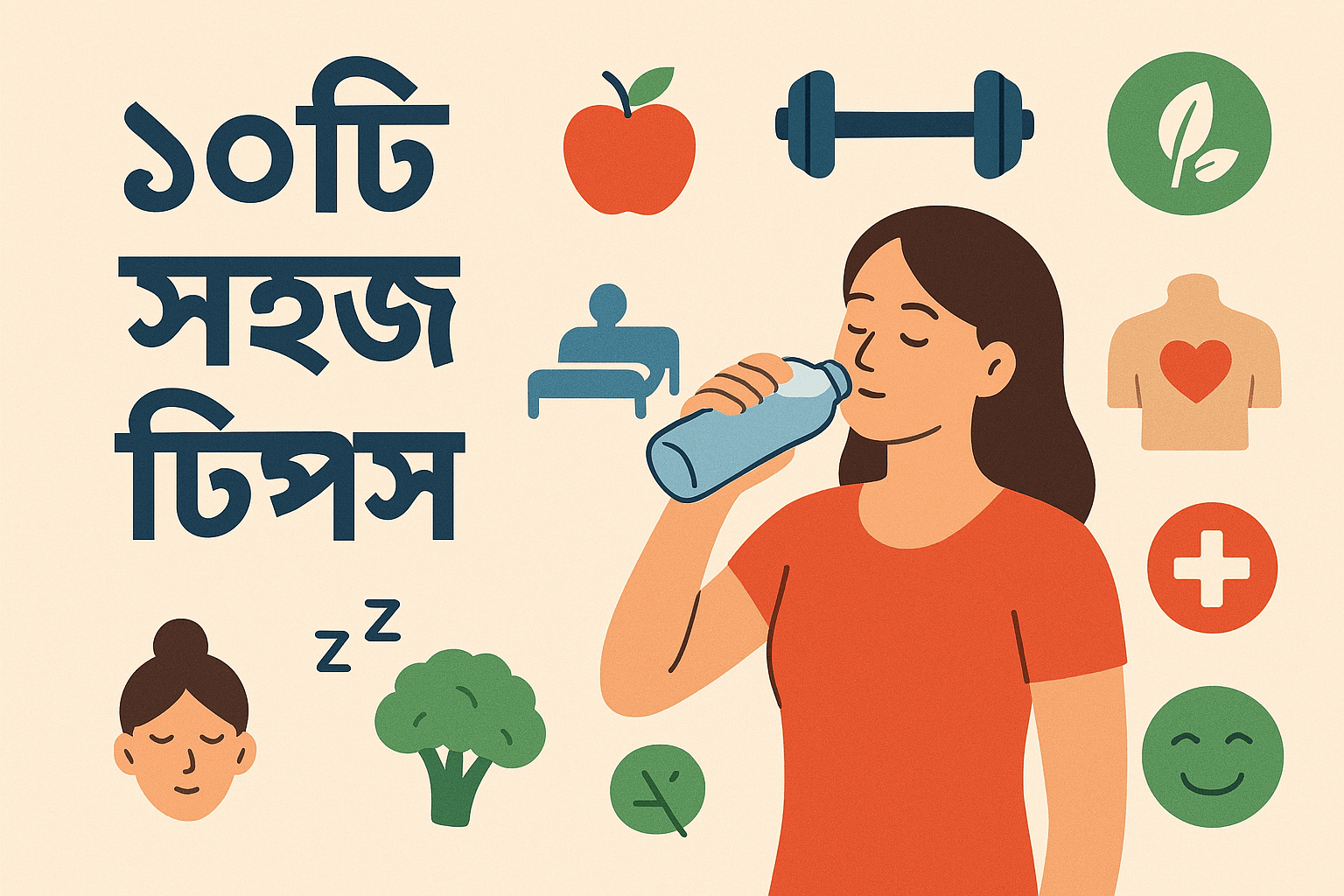  ছোট অভ্যাস, বড় পরিবর্তন: প্রতিদিনের জীবনে ১০টি সহজ স্বাস্থ্য টিপস